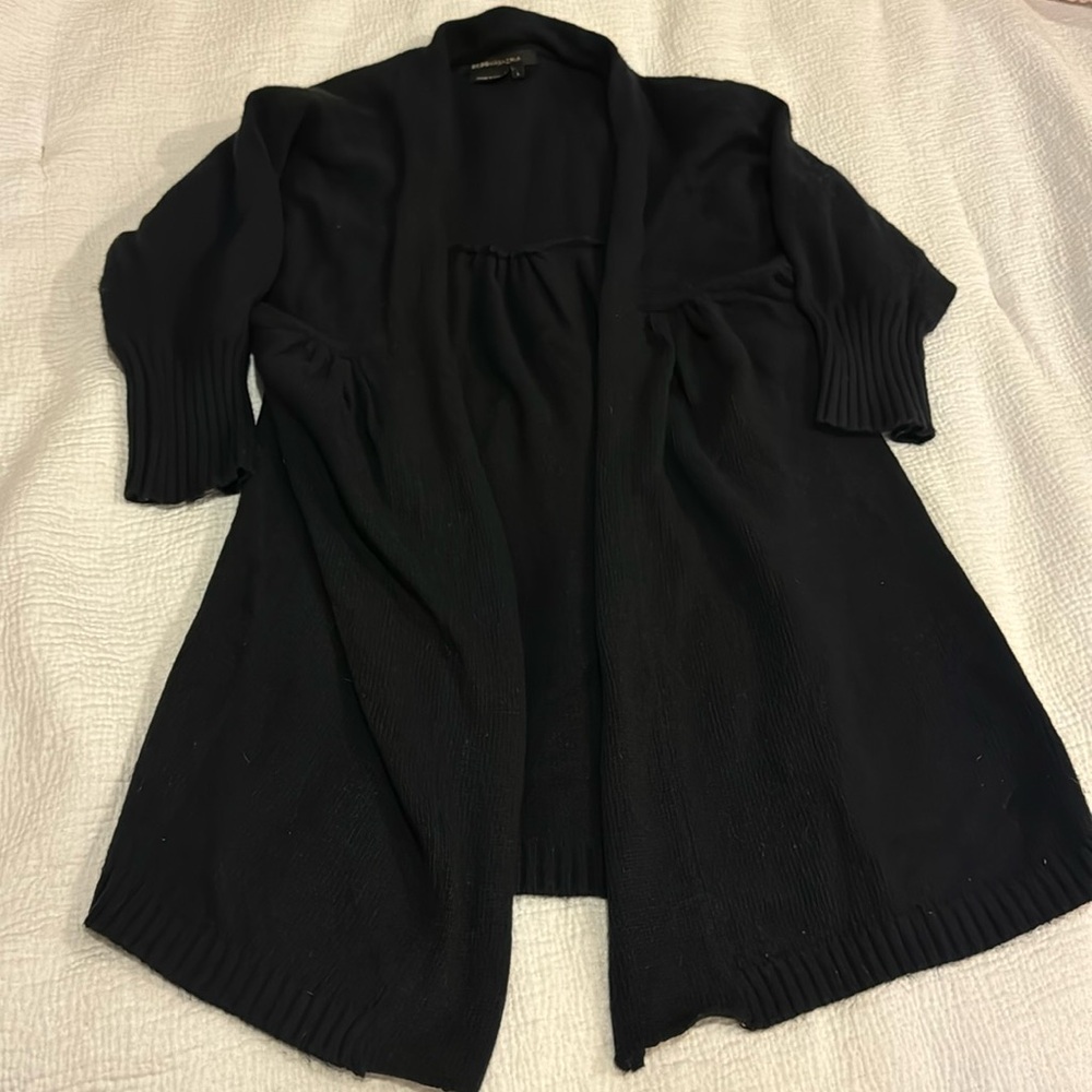 Large BCBG Maxazria (Angora, Wool, & Nylon) Open Sweater